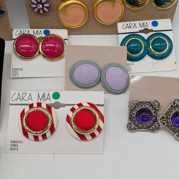 Vintage 80s & 90s reseller earrings 50+ bundle - Picture 7 of 8